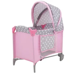 Flat River Group 509 Crew Cotton Candy Pink Doll Play Yard with Canopy* Stuffed Animals & Plush Toys