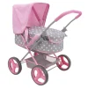 Flat River Group 509 Crew Cotton Candy Pink Doll Pram with Polka Dot Design* Stuffed Animals & Plush Toys|Social & Emotional Skills