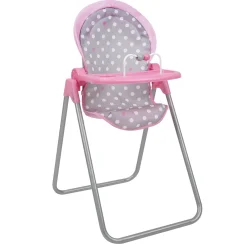Flat River Group 509 Crew Cotton Candy Pink Foodie Doll Highchair - Polka Dot Design* Stuffed Animals & Plush Toys|Social & Emotional Skills