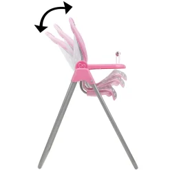 Flat River Group 509 Crew Cotton Candy Pink Foodie Doll Highchair - Polka Dot Design* Stuffed Animals & Plush Toys|Social & Emotional Skills