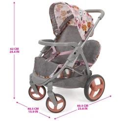 Flat River Group 509 Crew Mabelle Duo Twin Doll Stroller - Melange Flora, Ages 3+* Stuffed Animals & Plush Toys