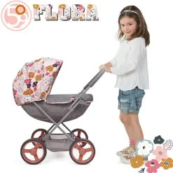 Flat River Group 509 Crew Melange Flora Deluxe Doll Pram with Matching Shoulder Bag* Stuffed Animals & Plush Toys
