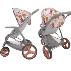 Flat River Group 509 Crew Melange Flora Mabelle 3-Wheel Doll Jogger Stroller, Ages 3+* Stuffed Animals & Plush Toys
