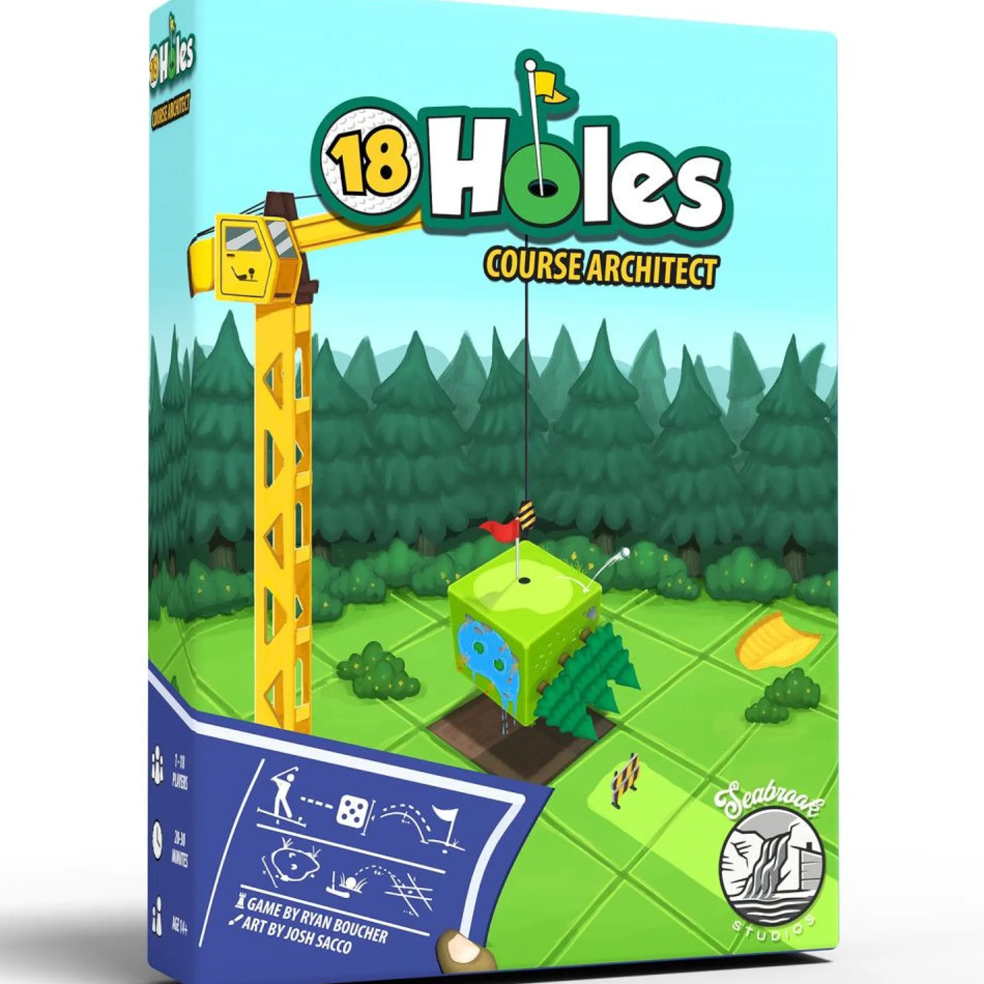 Flat River Group 18 Holes: Course Architect Roll & Write Strategy Game* Dice, Roll & Write Games