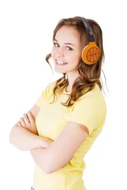 Lexibook 2 in 1 Bluetooth Foldable Basketball Design Headphones* Electronics