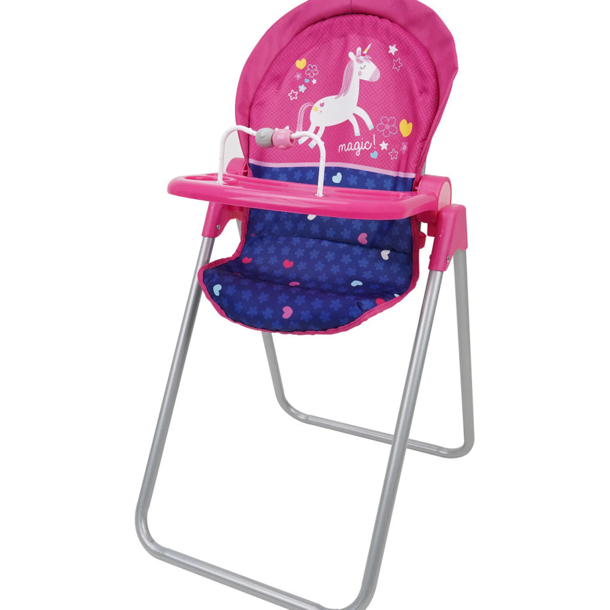 Flat River Group 509 Unicorn Doll Highchair with Interactive Toy Bar* Stuffed Animals & Plush Toys