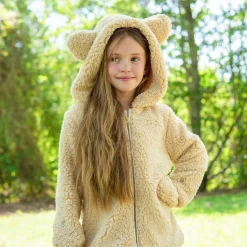 A Leading Role Premium Child Fuzzy Bear Zip-Up Jacket - Size 7/8* Dress Up & Accessories|Dress Up