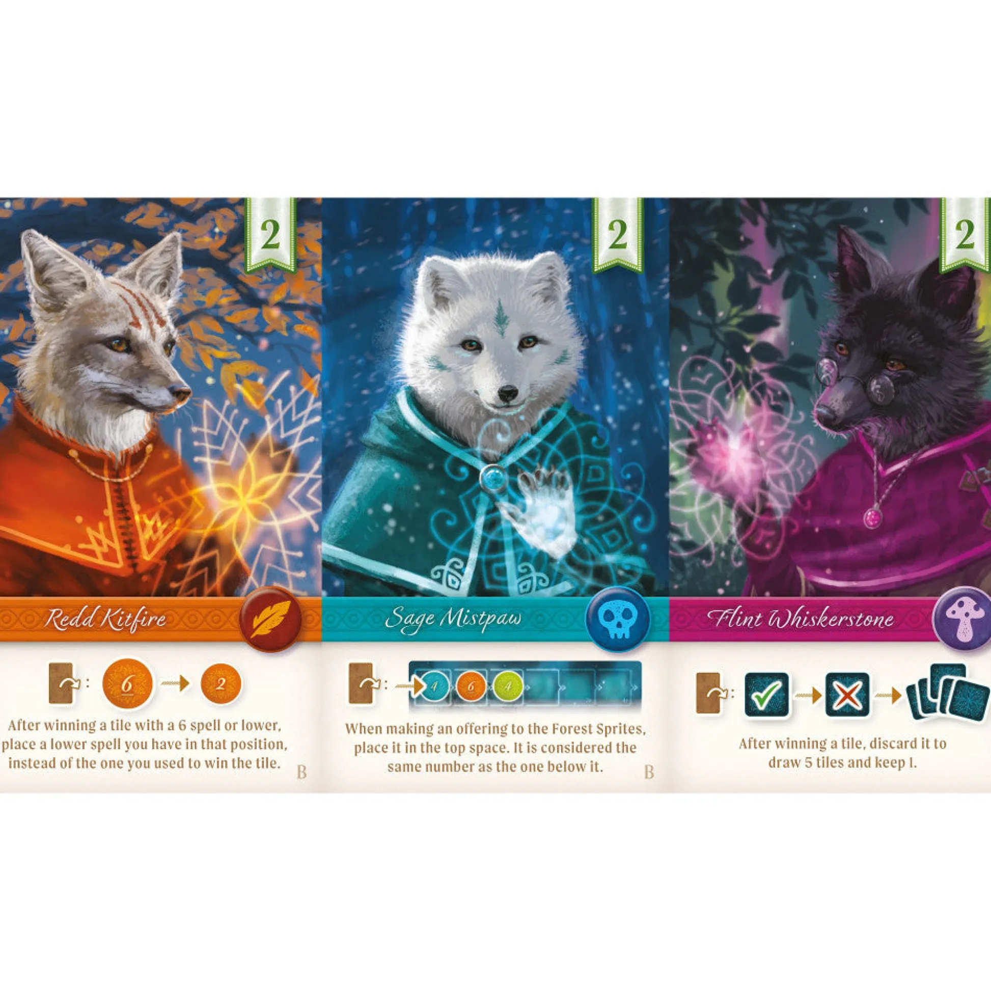 Flat River Group AEG Nocturne: Enchanted Fox Mystic Board Game for Families* Role-Playing Games|Board Games