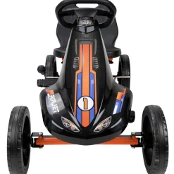 Flat River Group Air Jet Pedal Go Kart - Orange - Kids, Sporty Graphics* Ride-Ons