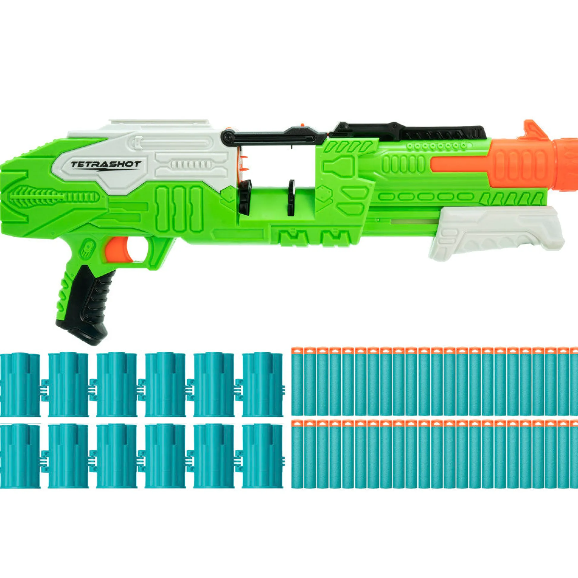 Flat River Group Air Warriors Tetrashot Dart Blaster - High-Capacity Belt, Ages 6+* Nerf & Toy Blasters|Nerf & Toy Blasters