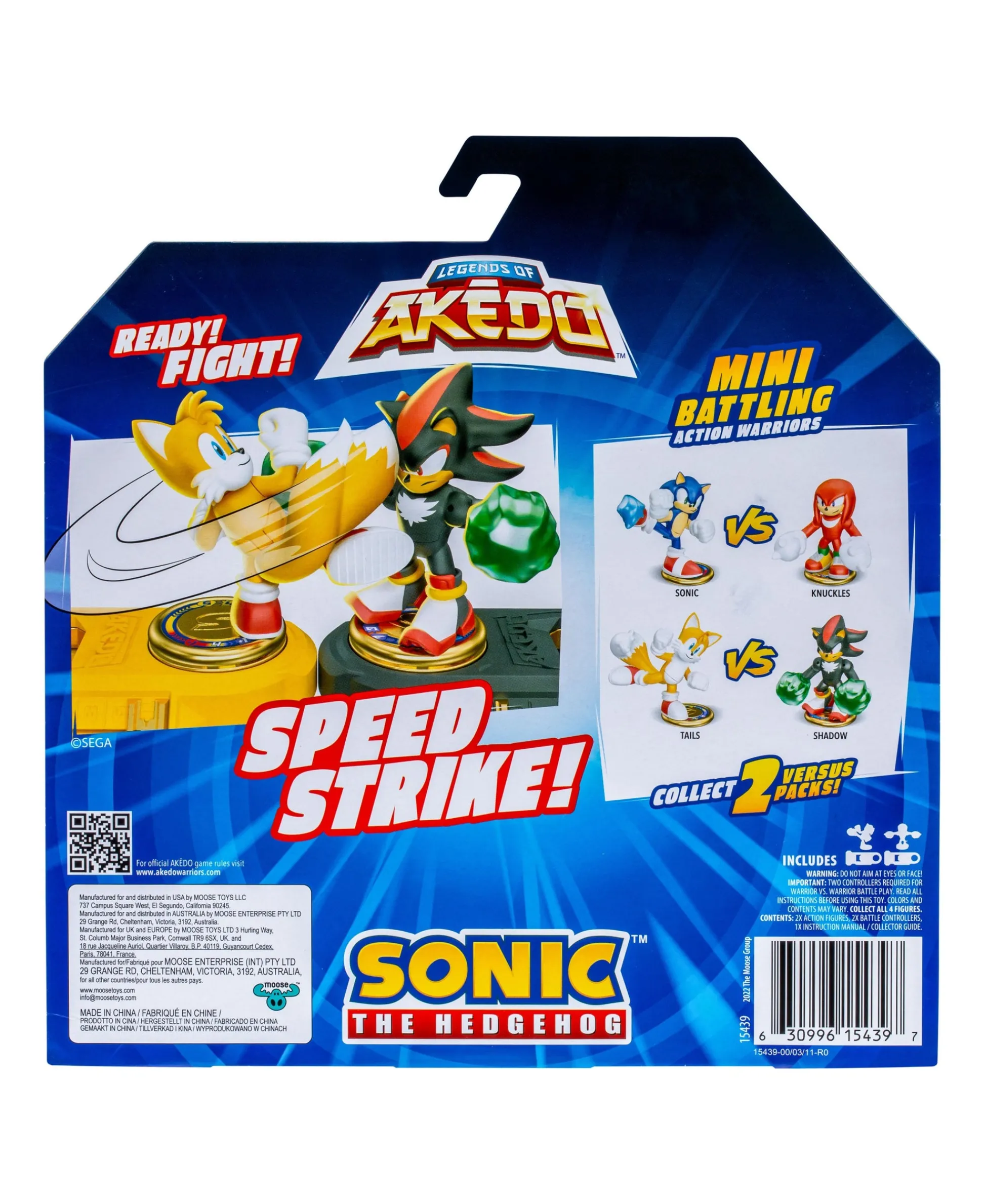 Macy's - Supplier Akedo Sonic the Hedgehog: Tails vs Shadow Speed Strike Action Figures* Action Figures