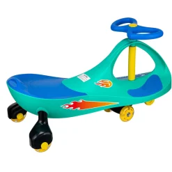 Flat River Group Alex - Lightning Glow Rider - Teal & Blue - Inertia Powered Ride-On Toy* Ride-Ons|Ride-Ons & Push-Pull Toys