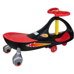 Flat River Group Alex - Lightning Glow Rider - Inertia-Powered Ride-On Toy - Black & Red* Ride-Ons|Ride-Ons & Push-Pull Toys