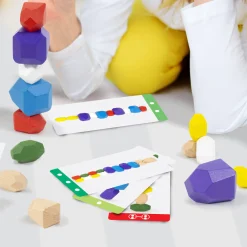 Flat River Group Ambassador Games: Mindful Living - Stacking Stones Tower Challenge* Role-Playing Games|Board Games