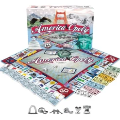 Flat River Group AMERICA-opoly Patriotic Board Game* Board Games|Role-Playing Games