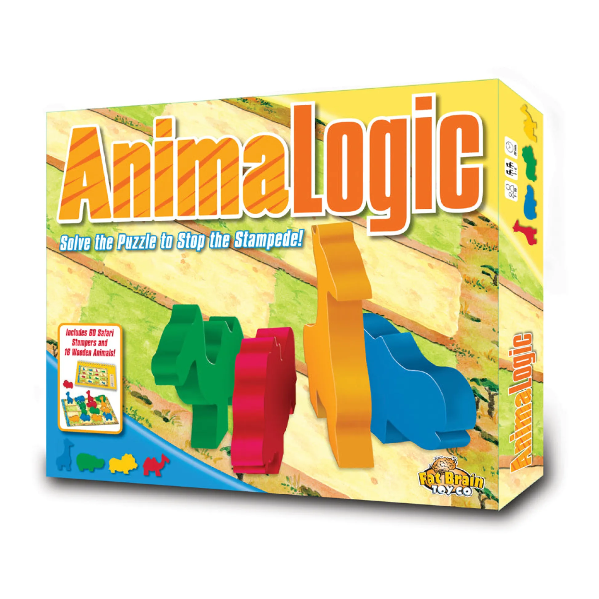 AreYouGame AnimaLogic Colorful Wooden Animal Puzzle Game by Fat Brain Toy Co.* Board Games|Puzzles