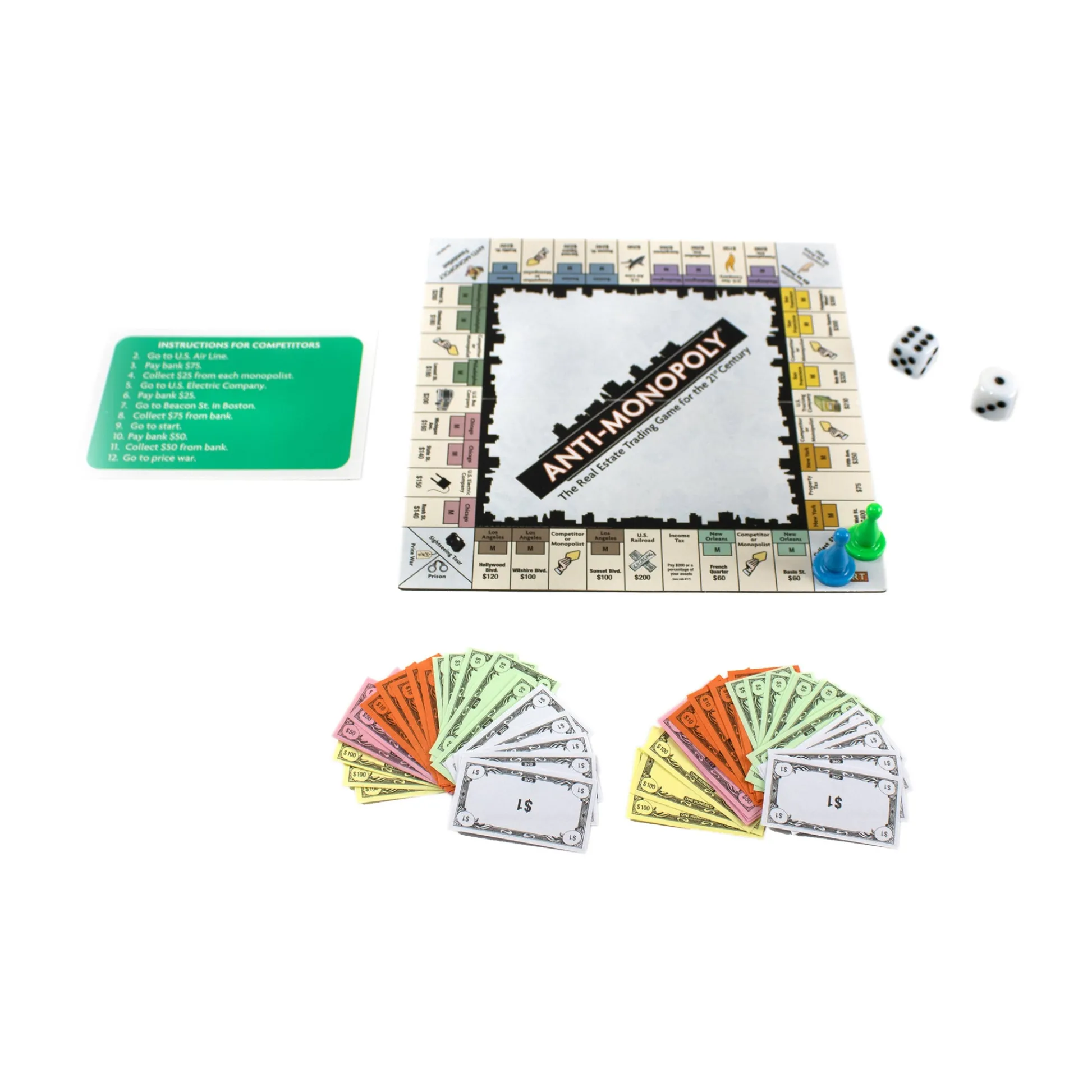 AreYouGame Anti-Monopoly Game Travel Edition Tin* Role-Playing Games|Board Games