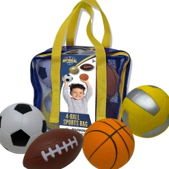 Flat River Group Anywhere Sports Mini Foam Balls 4-Pack Play Set for Kids 3+* Toy Sports