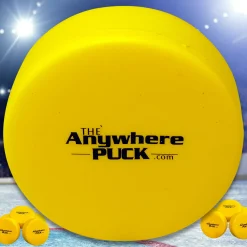 Flat River Group Anywhere Sports The Anywhere Puck 6-Pack Yellow Foam Hockey Training Set for Kids* Toy Sports