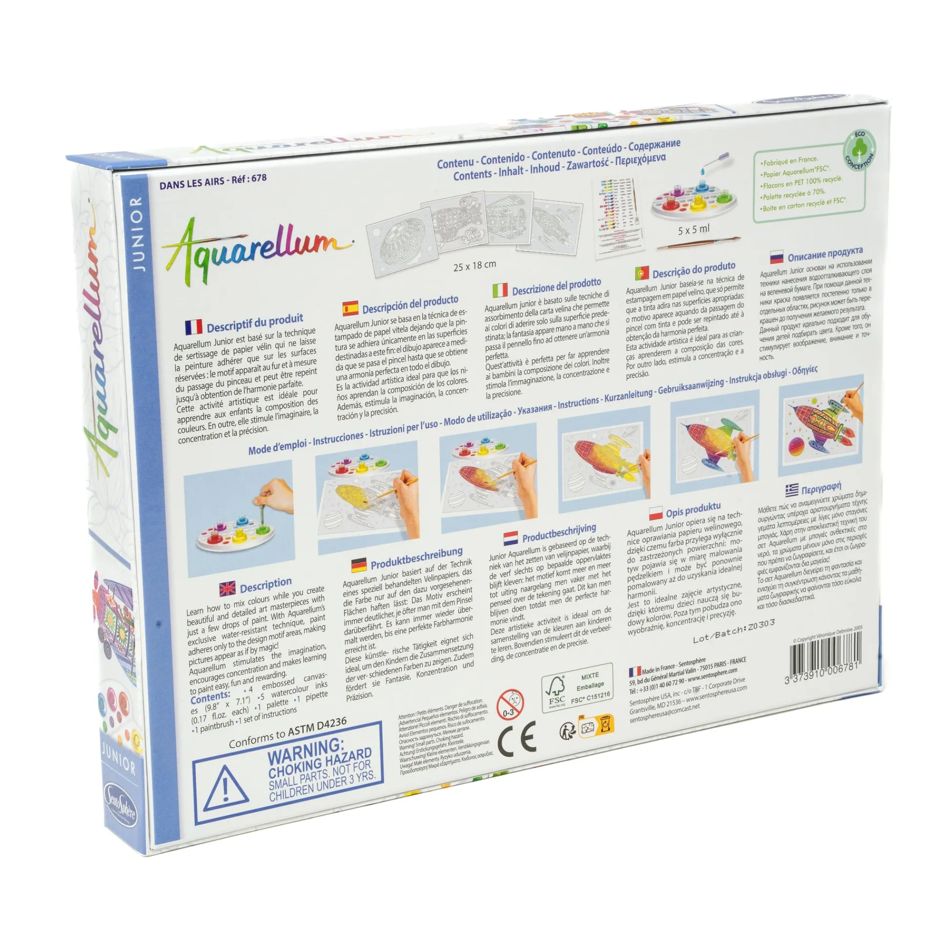 AreYouGame Aquarellum Junior In the Air Watercolor Craft Kit* Art Toys|Drawing, Color & Painting