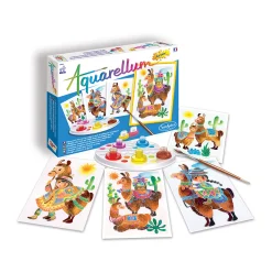 AreYouGame Aquarellum Junior Lamas Watercolor Painting Kit - Art Set* Drawing, Color & Painting