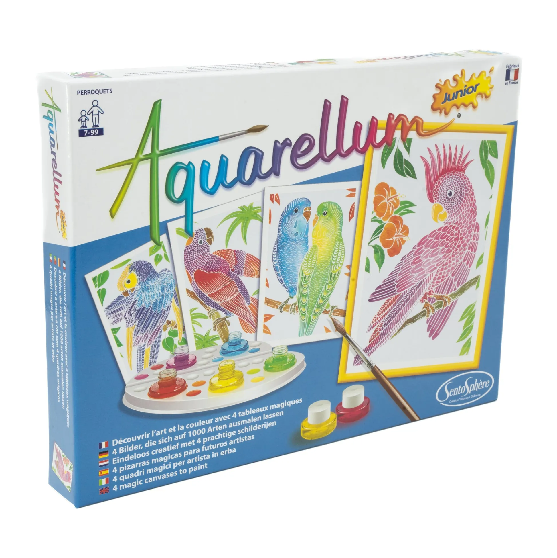 AreYouGame Aquarellum Junior Parrots Watercolor Art Kit* Drawing, Color & Painting