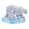 AreYouGame Arctic Adventure 3D Crystal Puzzle - Polar Bear with Cub, 53 Pieces* Puzzles