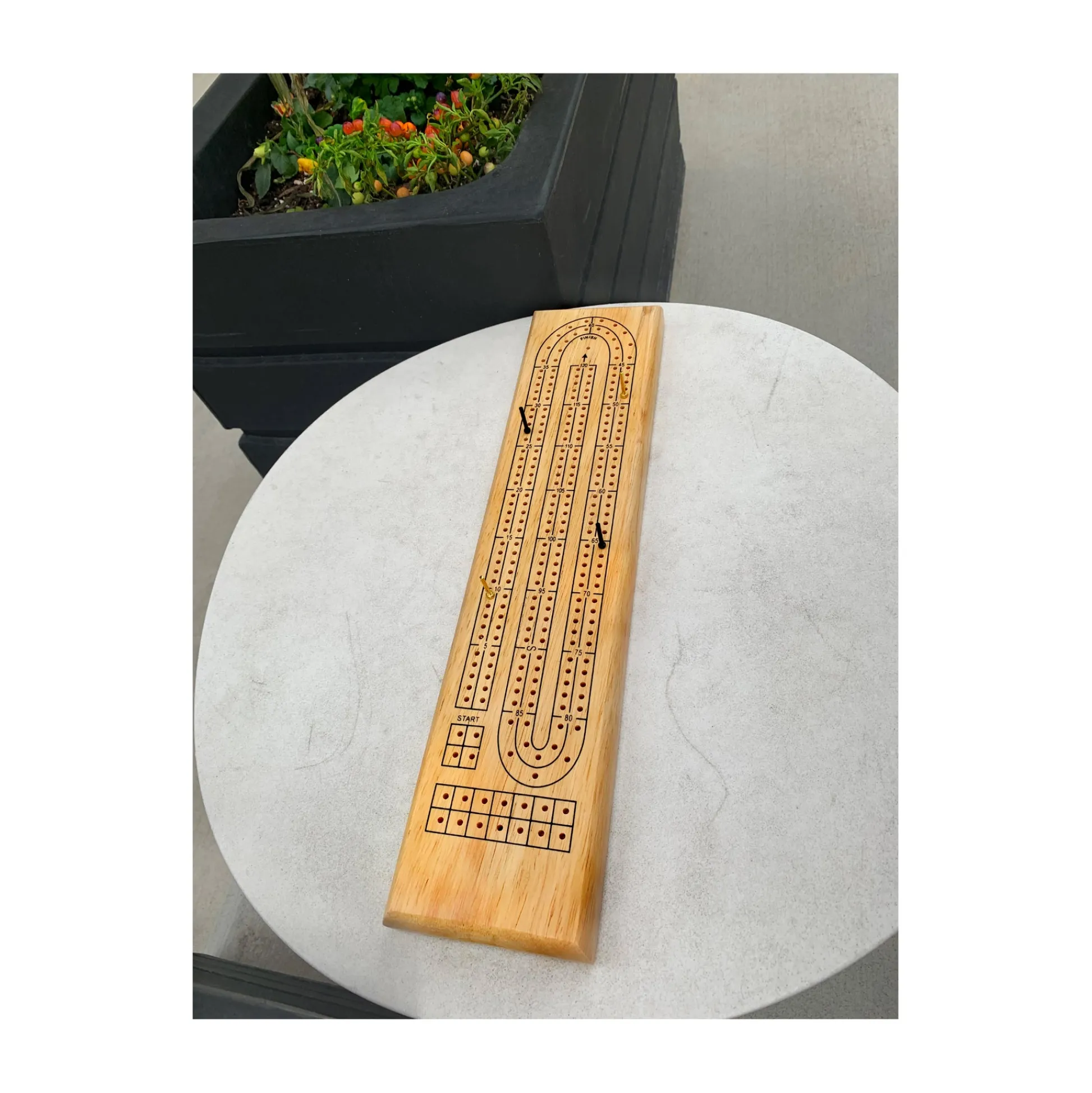AreYouGame Solid Wood Cribbage - Classic Strategy Game Board* Role-Playing Games|Board Games