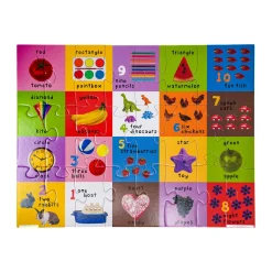 AreYouGame .com First 100 Puzzle Tin - Numbers, Colors, Shapes - 24 Pcs* Puzzles