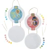 Educators Resource Art 101 Botanical Themed Paintable Circle Canvas Wall Art Kit - 2-Pack* Drawing, Color & Painting