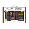 Educators Resource Art 101 Deluxe Art & Doodle Wood 168-Piece Art Set* Drawing, Color & Painting