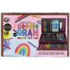 Educators Resource Art 101 Doodle & Draw Deluxe 136-Piece Multimedia Art Set - Wood Case* Drawing, Color & Painting
