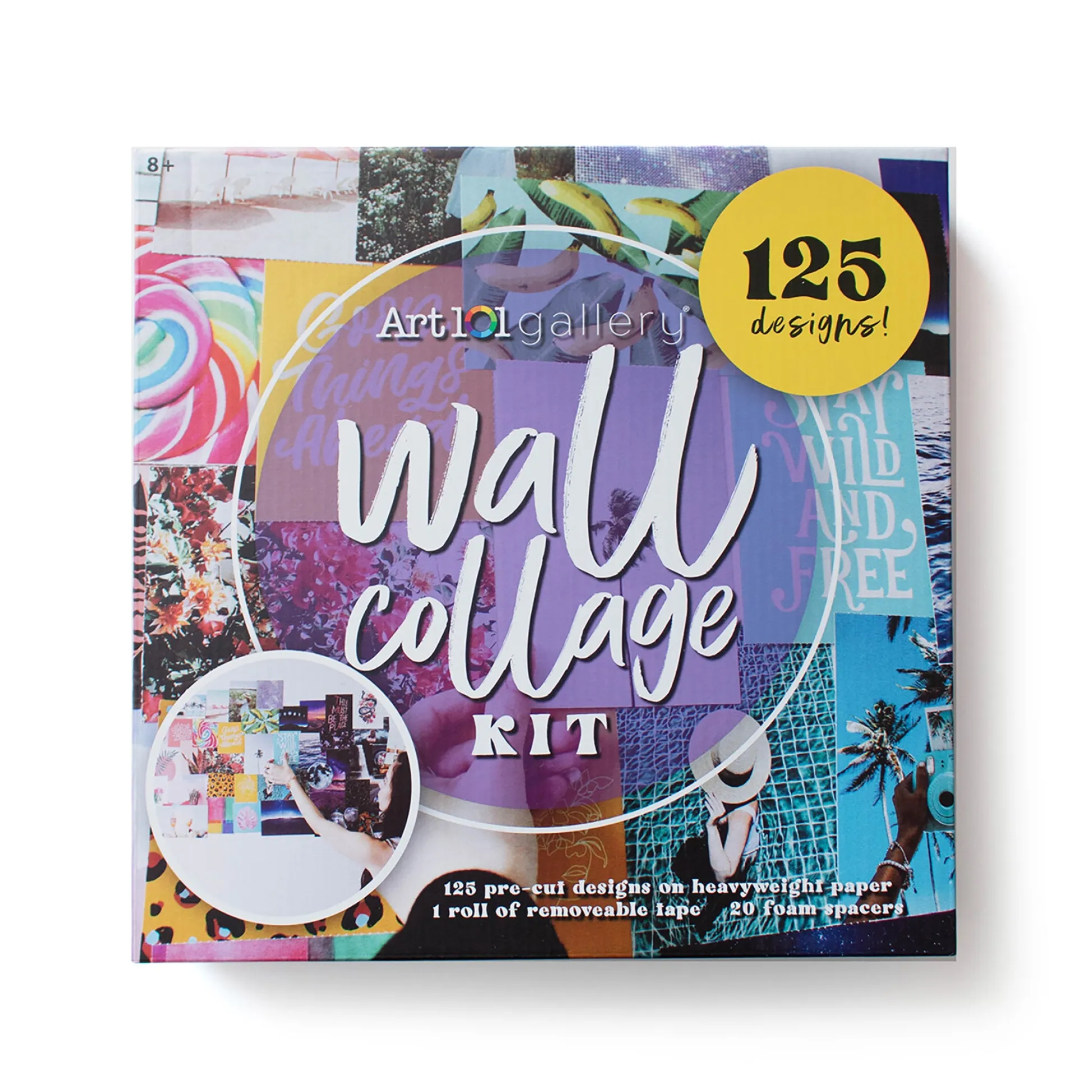 Educators Resource Art 101 Trendy Wall Collage Kit - 125 Piece Design Set* Crafts & Activities