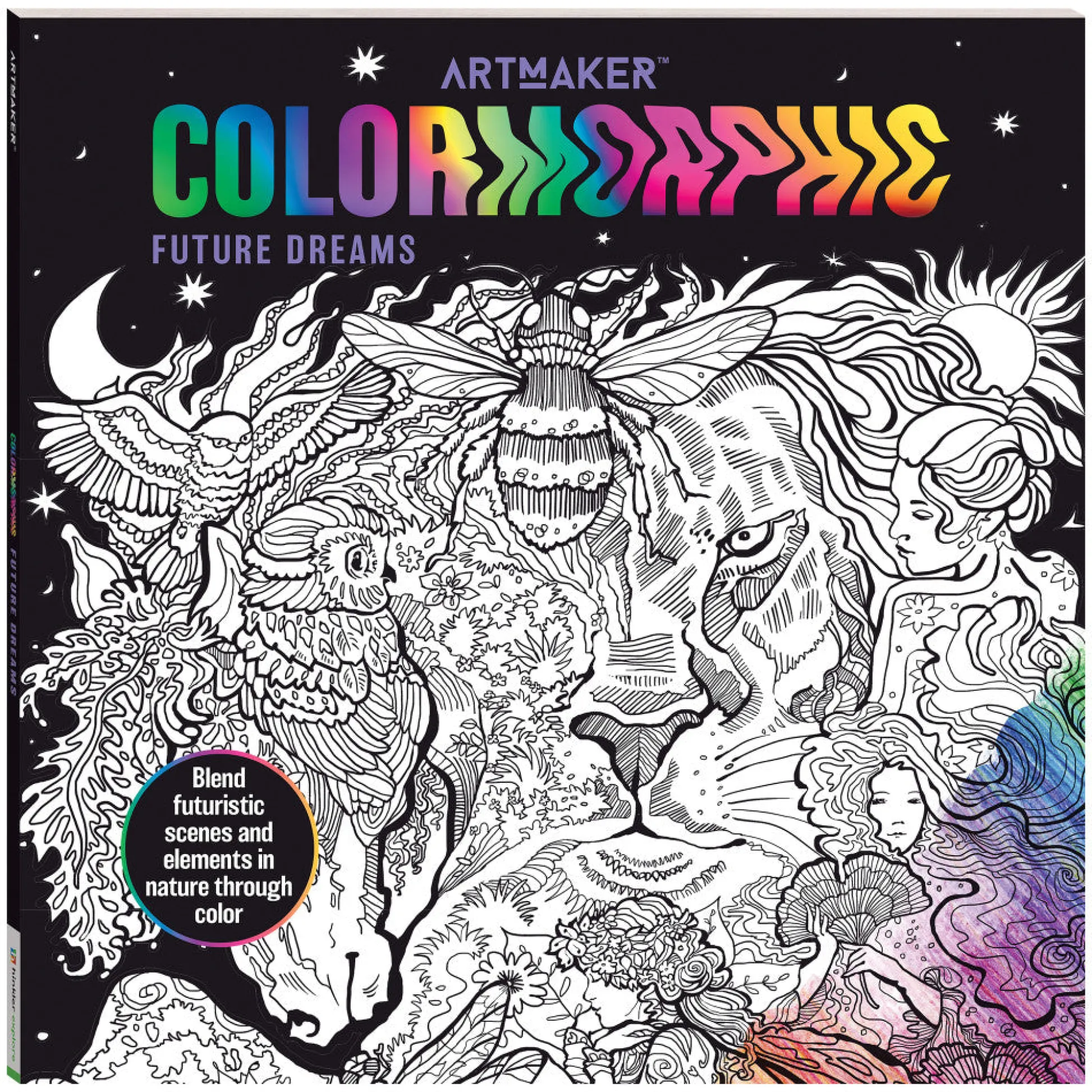 Flat River Group Art Maker Colormorphic Future Dreams Adult Coloring Book*Kids Kids Books|Coloring Books & Activity Books