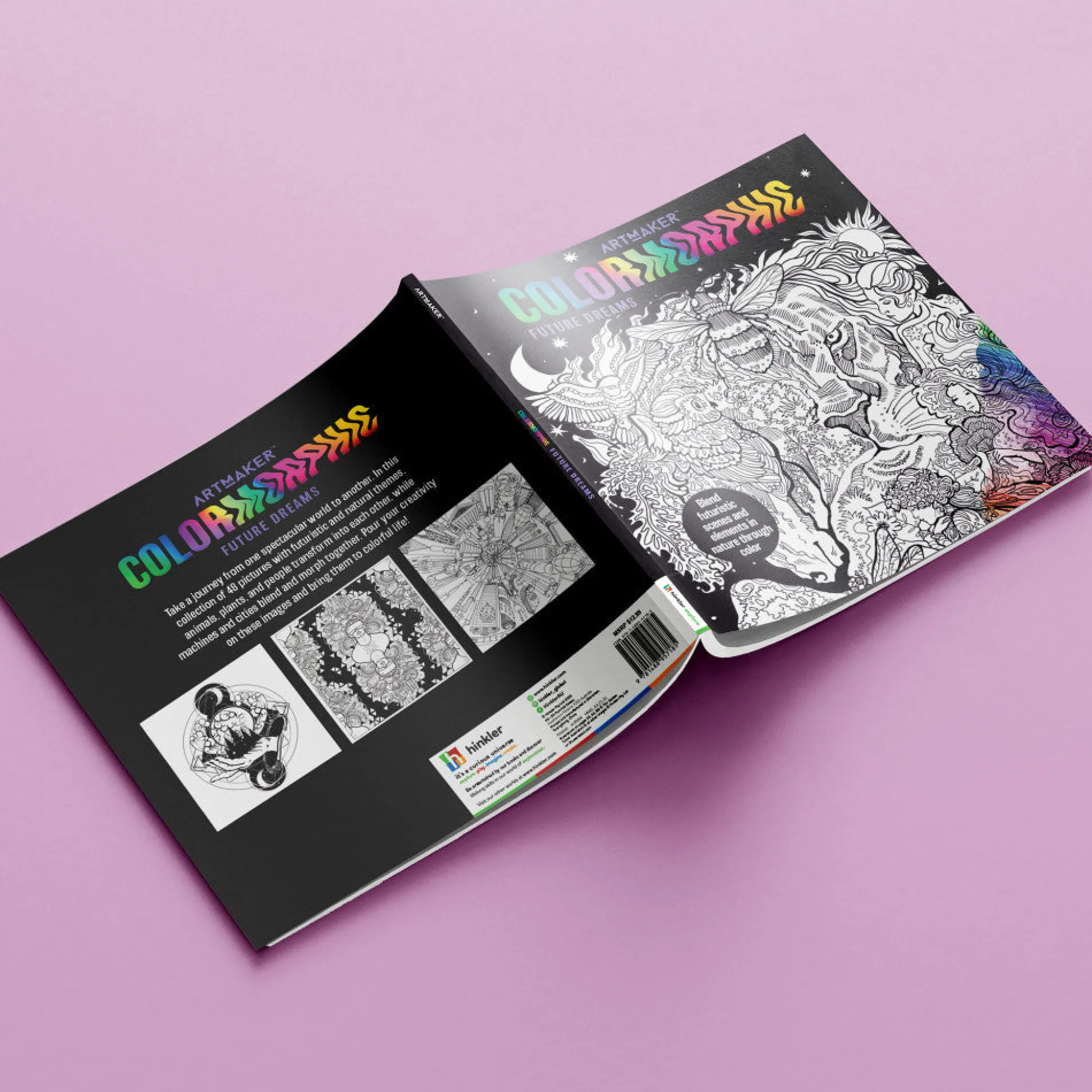 Flat River Group Art Maker Colormorphic Future Dreams Adult Coloring Book*Kids Kids Books|Coloring Books & Activity Books