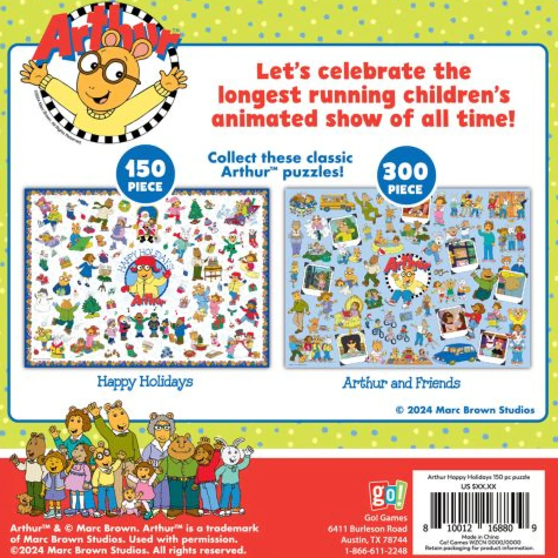 Calendar Holdings, LLC Arthur Happy Holidays Winter Fun Jigsaw Puzzle - 150 pc* Puzzles