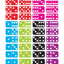 Educators Resource Ashley Productions Die-Cut Magnetic Dominoes - Colorful Educational Set* Math Toys|Math, Counting & Time