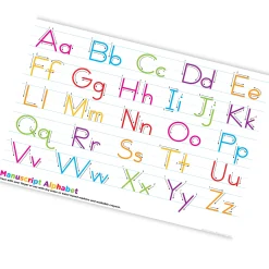 Educators Resource Ashley Productions Smart Poly Manuscript Handwriting Learning Placemat - Pack of 10* Reading, Writing & Speech