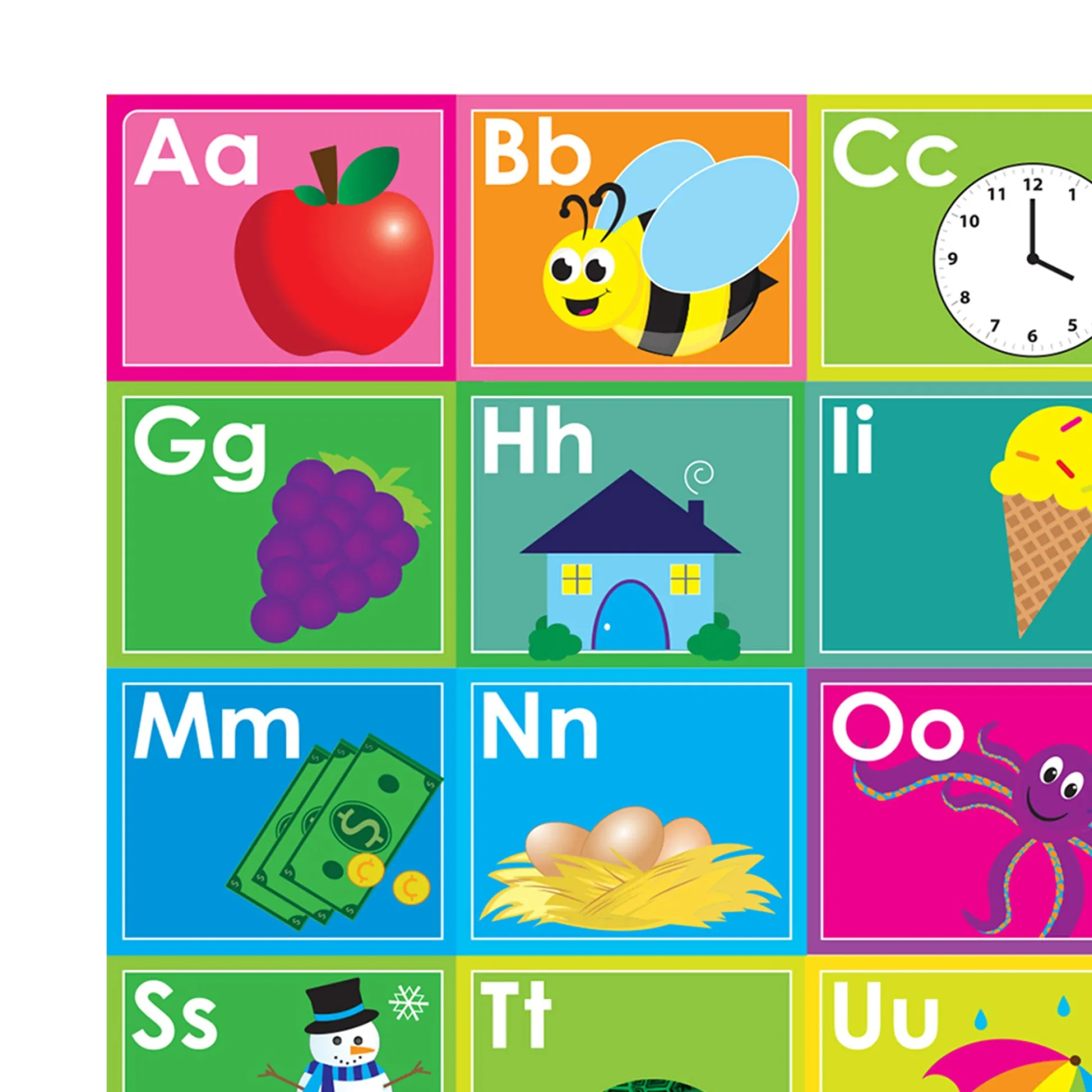 Educators Resource Ashley Productions Smart Poly ABC's Learning Placemat - 13" x 19" - Pack of 10* Preschool Education Toys & Activities