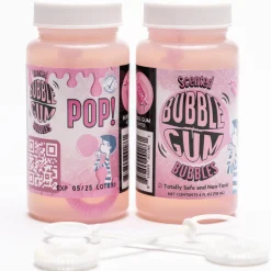 Flat River Group Atomic Bubbles Bubble Love Bubblegum Scented Bubbles, 2-Pack* Bubbles & Sidewalk Chalk
