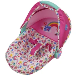 Flat River Group Baby Alive Deluxe Doll Car Seat, Pink & Rainbow - Multifunctional Play Accessory* Social & Emotional Skills|Stuffed Animals & Plush Toys