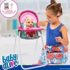 Flat River Group Baby Alive Doll Highchair Set - Colorful Mealtime Magic for Ages 3+* Stuffed Animals & Plush Toys