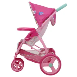 Flat River Group Baby Alive Doll Jogging Stroller - Vibrant Pink & Rainbow Design* Social & Emotional Skills|Stuffed Animals & Plush Toys