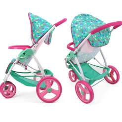 Flat River Group Baby Alive Heart-Themed Doll Jogging Stroller - Pink and Green Playset* Stuffed Animals & Plush Toys