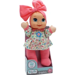 Flat River Group Baby's First - Giggles Doll with Floral Top and Interactive Features* Social & Emotional Skills|Interactive Dolls & Pets