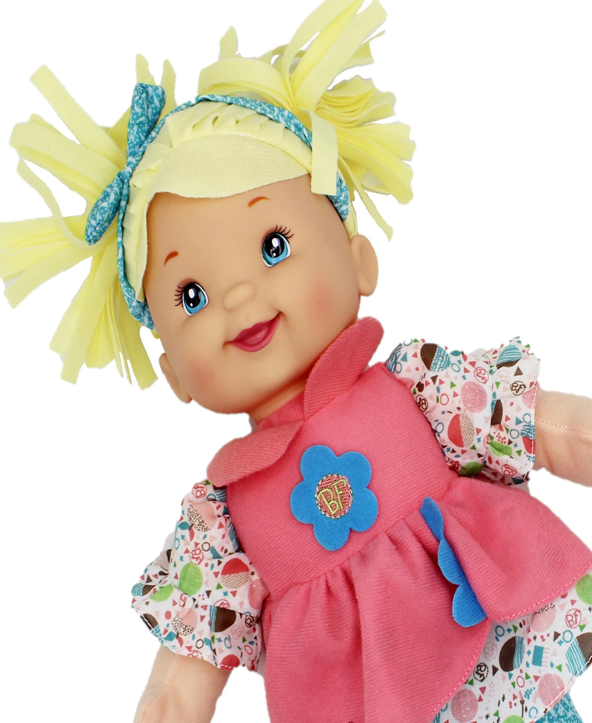 Flat River Group Baby's First Goldberger Doll - 15" Interactive Little Talker with Coral Dress* Interactive Dolls & Pets|Stuffed Animals & Plush Toys