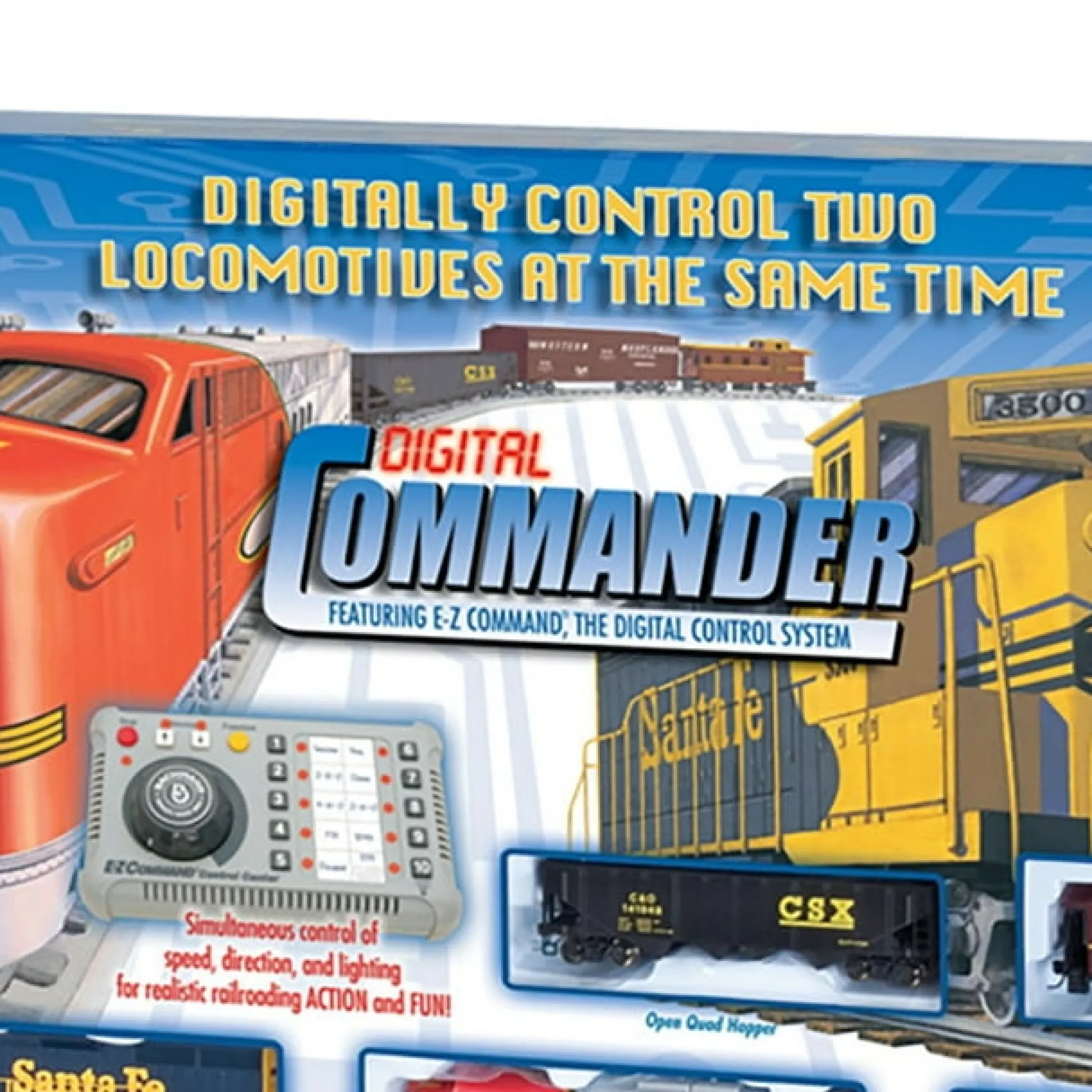 The Distribution Solutions Bachmann Trains - Digital Commander HO Scale Electric Train Set* Trains & Train Tables