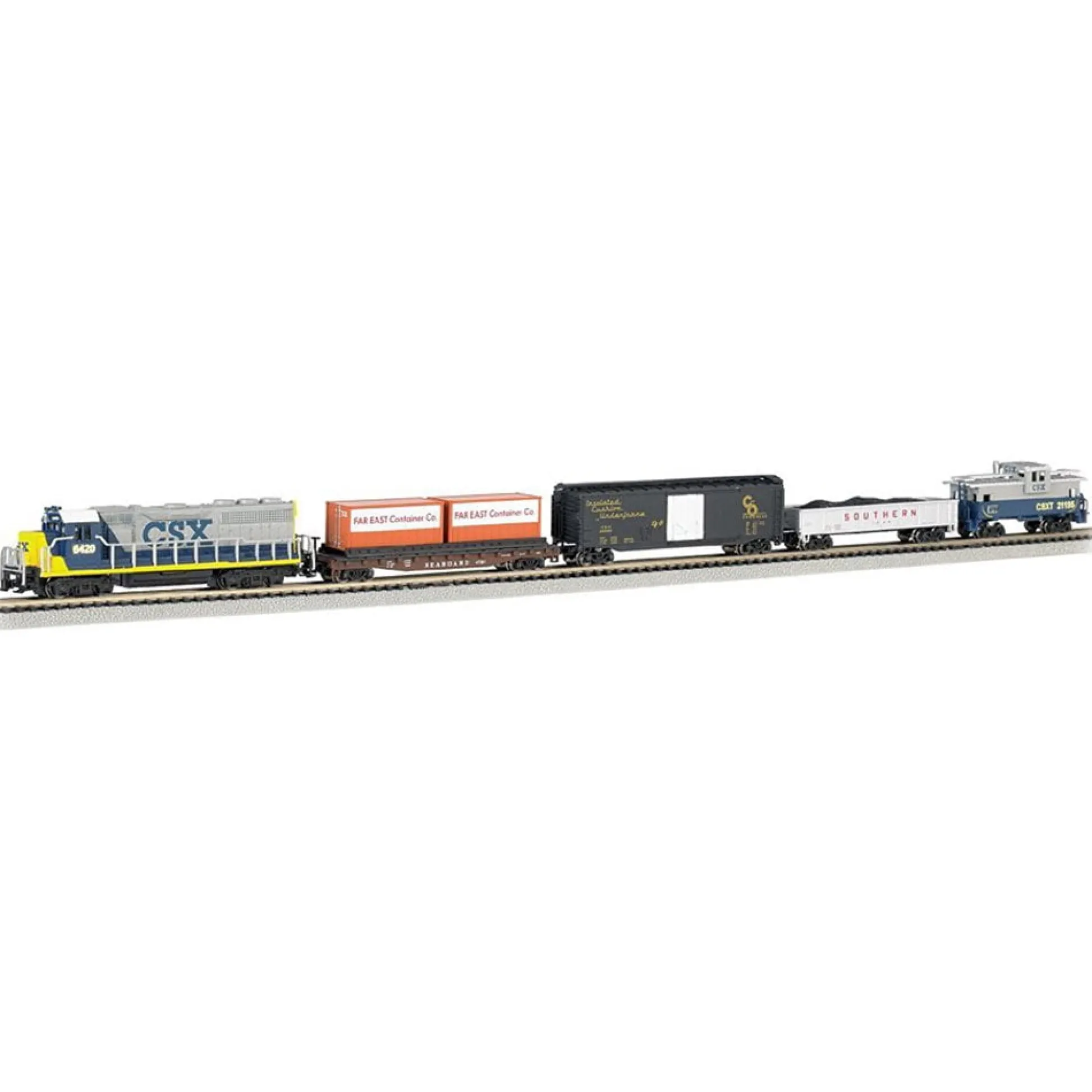 The Distribution Solutions Bachmann Trains - Freightmaster N Scale Ready To Run 60 Piece Electric Train Set* Trains & Train Tables
