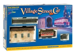 The Distribution Solutions Bachmann Trains - Village Streetcar Christmas Auto Reversing Set - On30 Scale* Trains & Train Tables