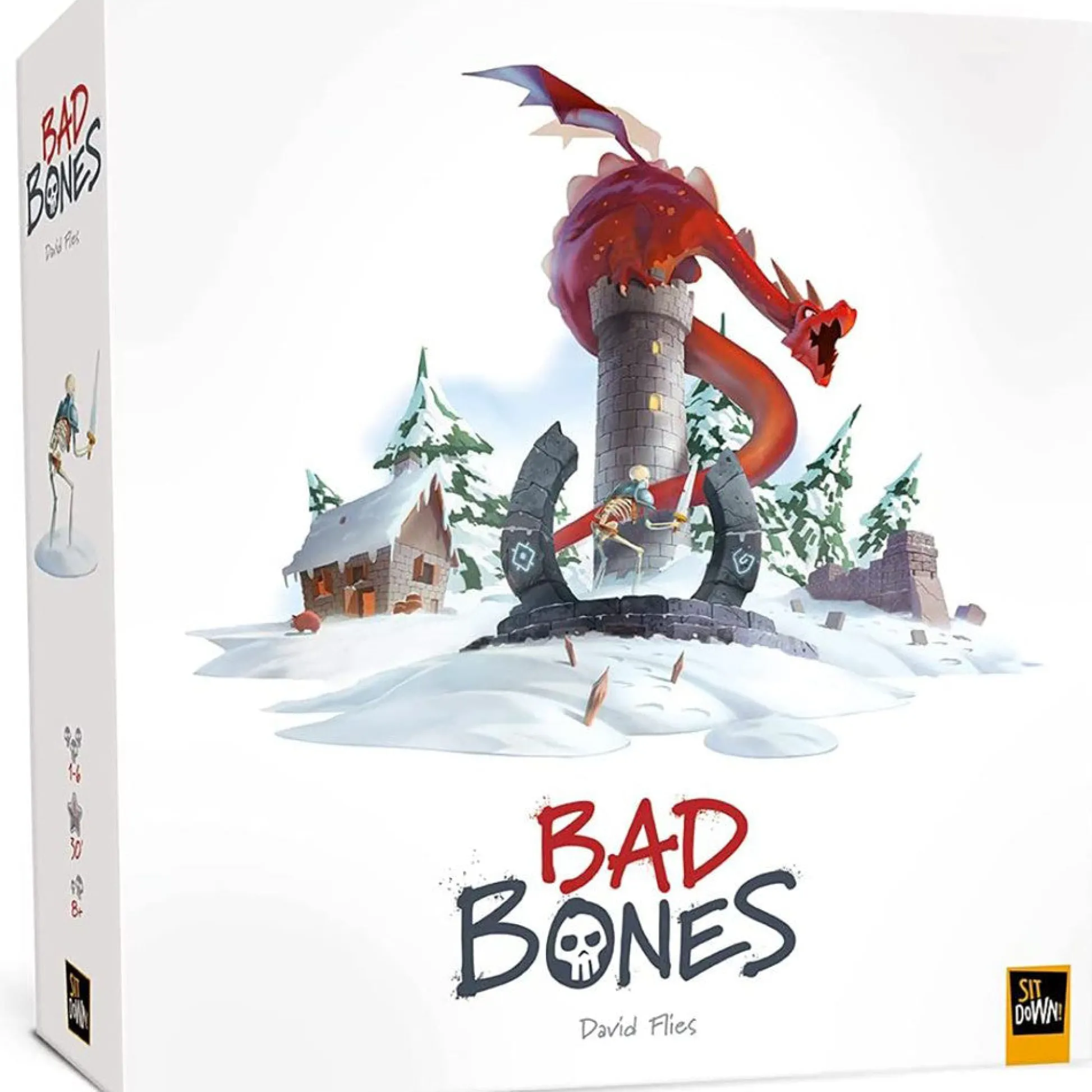 Flat River Group Bad Bones Adventure Tower Defense Board Game by Sit Down!* Role-Playing Games|Board Games